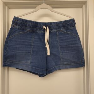 UpWest Blue Jean Shorts with Drawstring